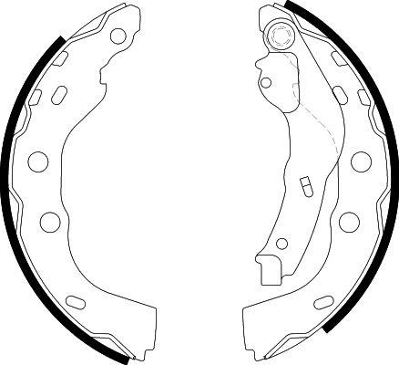 HELLA PAGID 8DB 355 000-451 - Комплект гальм, барабанний механізм autocars.com.ua