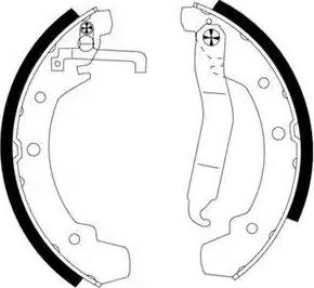 HELLA PAGID 8DB355000691 - Комплект тормозных колодок, барабанные avtokuzovplus.com.ua