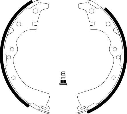 HELLA PAGID 8DB 355 002-201 - Комплект тормозных колодок, барабанные avtokuzovplus.com.ua