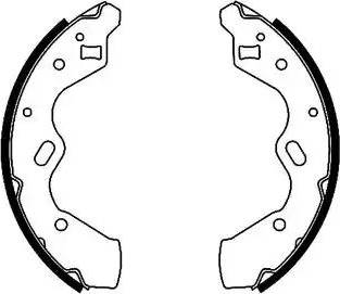 HELLA PAGID 8DB 355 002-351 - Комплект тормозных колодок, барабанные autodnr.net