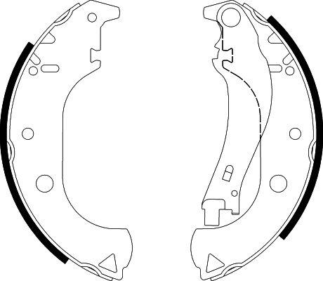 HELLA PAGID 8DB 355 002-611 - Комплект тормозных колодок, барабанные autodnr.net