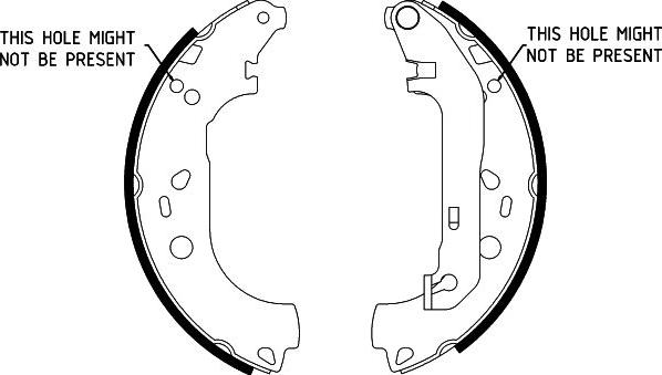 HELLA PAGID 8DB 355 002-731 - Комплект тормозных колодок, барабанные autodnr.net