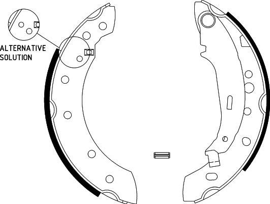 HELLA PAGID 8DB 355 002-771 - Комплект гальм, барабанний механізм autocars.com.ua