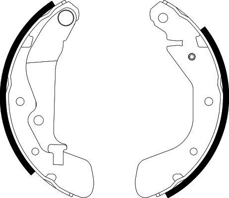 HELLA PAGID 8DB 355 002-791 - Комплект гальм, барабанний механізм autocars.com.ua