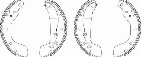 HELLA PAGID 8DB355003261 - Комплект гальм, барабанний механізм autocars.com.ua