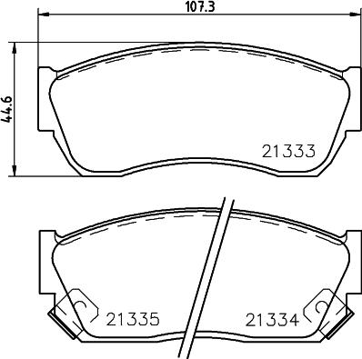 HELLA PAGID 8DB 355 005-711 - Тормозные колодки, дисковые, комплект avtokuzovplus.com.ua