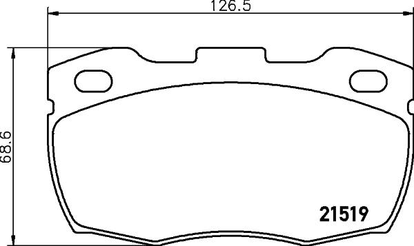 HELLA PAGID 8DB 355 005-861 - Гальмівні колодки, дискові гальма autocars.com.ua