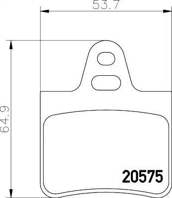 HELLA PAGID 8DB 355 005-901 - Гальмівні колодки, дискові гальма autocars.com.ua