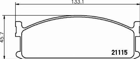 HELLA PAGID 8DB 355 006-131 - Тормозные колодки, дисковые, комплект avtokuzovplus.com.ua