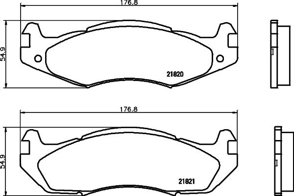 HELLA PAGID 8DB 355 006-371 - Гальмівні колодки, дискові гальма autocars.com.ua