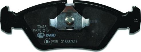 HELLA PAGID 8DB 355 006-511 - Тормозные колодки, дисковые, комплект avtokuzovplus.com.ua