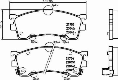 HELLA PAGID 8DB 355 009-621 - Гальмівні колодки, дискові гальма autocars.com.ua