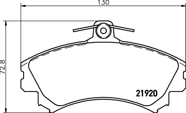 HELLA PAGID 8DB 355 016-681 - Тормозные колодки, дисковые, комплект avtokuzovplus.com.ua