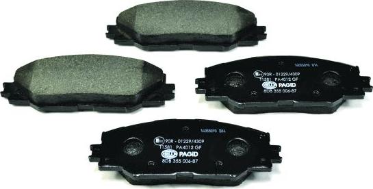 HELLA PAGID 8DB 355 006-871 - Тормозные колодки, дисковые, комплект autodnr.net