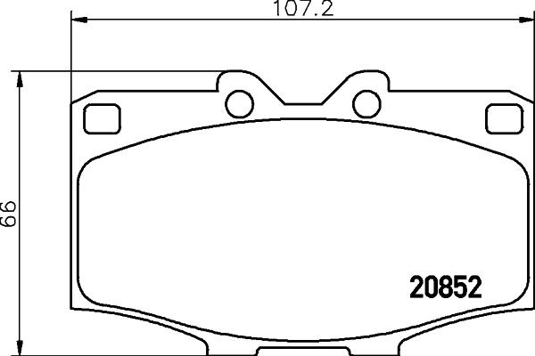 HELLA PAGID 8DB 355 007-301 - Гальмівні колодки, дискові гальма autocars.com.ua