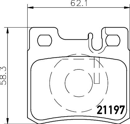 HELLA PAGID 8DB 355 007-361 - Гальмівні колодки, дискові гальма autocars.com.ua