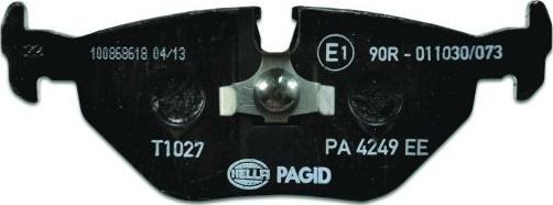 HELLA PAGID 8DB 355 007-421 - Тормозные колодки, дисковые, комплект avtokuzovplus.com.ua