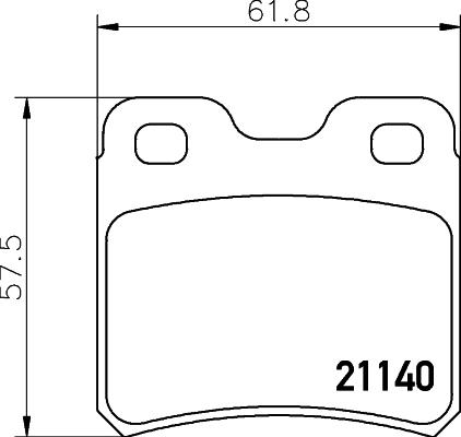 HELLA PAGID 8DB 355 032-591 - Гальмівні колодки, дискові гальма autocars.com.ua