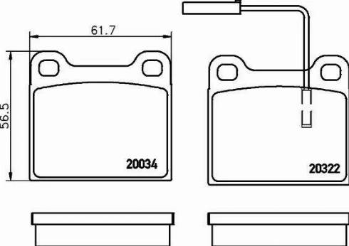 HELLA PAGID 8DB355007631 - Гальмівні колодки, дискові гальма autocars.com.ua