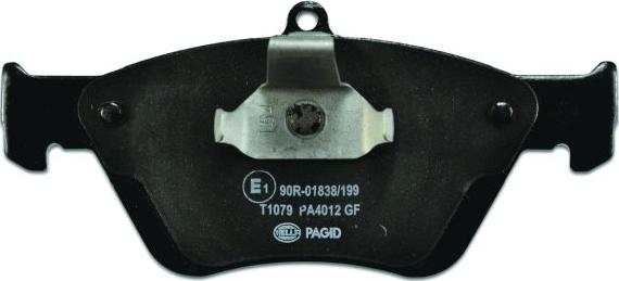 HELLA PAGID 8DB 355 007-731 - Гальмівні колодки, дискові гальма autocars.com.ua