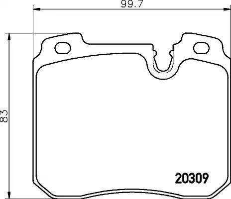 HELLA PAGID 8DB 355 008-071 - Гальмівні колодки, дискові гальма autocars.com.ua