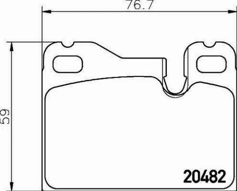 HELLA PAGID 8DB 355 008-131 - Гальмівні колодки, дискові гальма autocars.com.ua