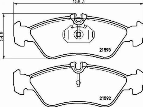 HELLA PAGID 8DB 355 008-161 - Гальмівні колодки, дискові гальма autocars.com.ua