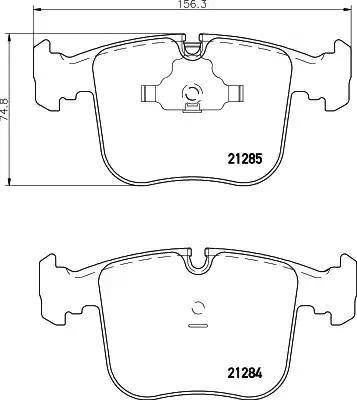 HELLA PAGID 8DB 355 008-251 - Гальмівні колодки, дискові гальма autocars.com.ua