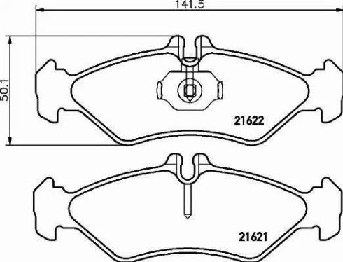 HELLA PAGID 8DB 355 008-341 - Гальмівні колодки, дискові гальма autocars.com.ua