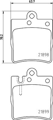 HELLA PAGID 8DB 355 030-931 - Гальмівні колодки, дискові гальма autocars.com.ua