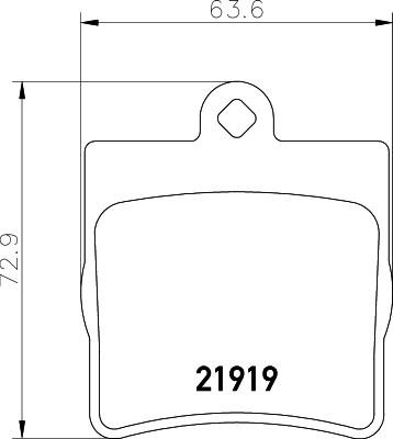 HELLA PAGID 8DB 355 008-461 - Тормозные колодки, дисковые, комплект avtokuzovplus.com.ua