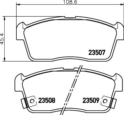 HELLA PAGID 8DB 355 009-631 - Гальмівні колодки, дискові гальма autocars.com.ua