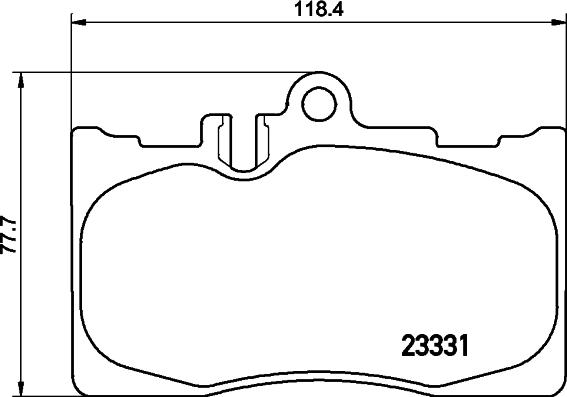 HELLA PAGID 8DB 355 036-831 - Тормозные колодки, дисковые, комплект avtokuzovplus.com.ua