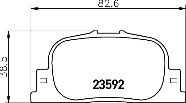 HELLA PAGID 8DB 355 010-001 - Гальмівні колодки, дискові гальма autocars.com.ua