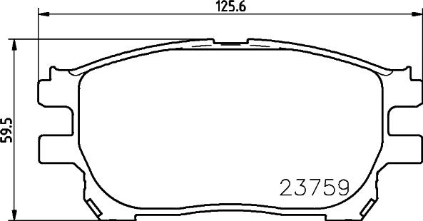 HELLA PAGID 8DB 355 010-111 - Гальмівні колодки, дискові гальма autocars.com.ua