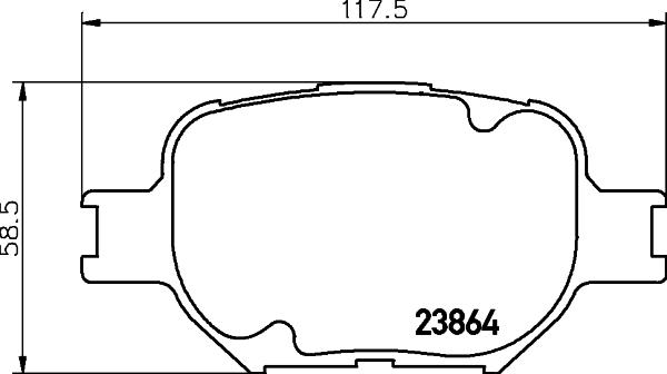 HELLA PAGID 8DB 355 010-201 - Гальмівні колодки, дискові гальма autocars.com.ua