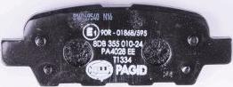 HELLA PAGID 8DB 355 010-241 - Тормозные колодки, дисковые, комплект autodnr.net