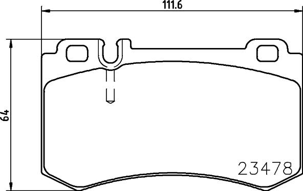 HELLA PAGID 8DB 355 010-291 - Гальмівні колодки, дискові гальма autocars.com.ua