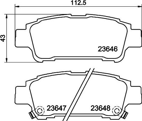 HELLA PAGID 8DB 355 010-311 - Гальмівні колодки, дискові гальма autocars.com.ua