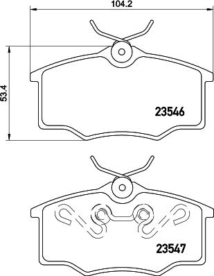 HELLA PAGID 8DB 355 010-371 - Гальмівні колодки, дискові гальма autocars.com.ua