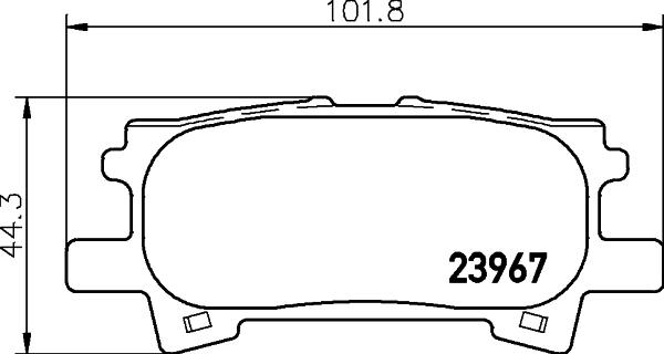 HELLA PAGID 8DB 355 010-621 - Тормозные колодки, дисковые, комплект avtokuzovplus.com.ua