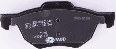 HELLA PAGID 8DB 355 010-831 - Тормозные колодки, дисковые, комплект autodnr.net