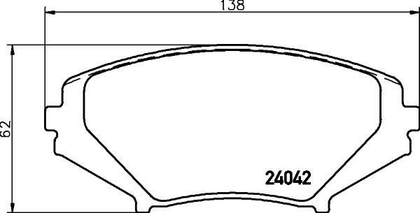 HELLA PAGID 8DB 355 010-881 - Гальмівні колодки, дискові гальма autocars.com.ua