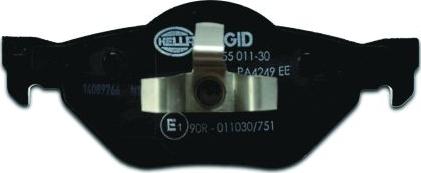 HELLA PAGID 8DB 355 011-301 - Тормозные колодки, дисковые, комплект avtokuzovplus.com.ua