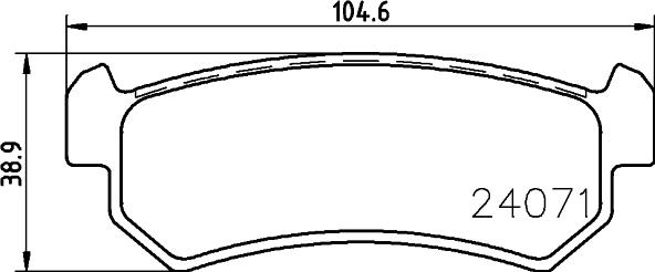 HELLA PAGID 8DB 355 011-451 - Гальмівні колодки, дискові гальма autocars.com.ua