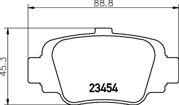 HELLA PAGID 8DB 355 011-551 - Гальмівні колодки, дискові гальма autocars.com.ua