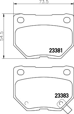 HELLA PAGID 8DB 355 011-601 - Тормозные колодки, дисковые, комплект avtokuzovplus.com.ua