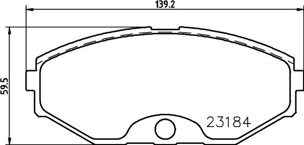 HELLA PAGID 8DB 355 011-631 - Гальмівні колодки, дискові гальма autocars.com.ua