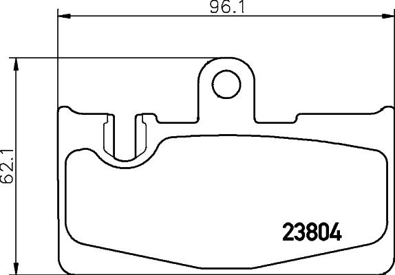 HELLA PAGID 8DB 355 011-661 - Гальмівні колодки, дискові гальма autocars.com.ua