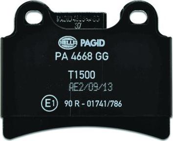 HELLA PAGID 8DB 355 011-861 - Тормозные колодки, дисковые, комплект avtokuzovplus.com.ua